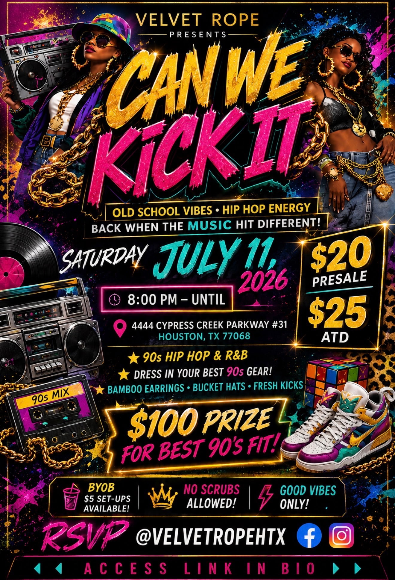 The 90s Party — event flyer
